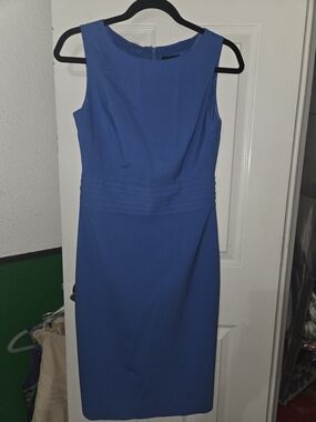 J. Crew 365 Sleeveless Royal Blue Midi Sheath Dress, Size 2